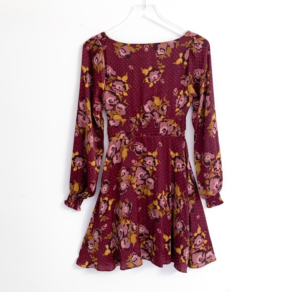 NWT Free People Morning Light Printed Mini Dress Sz 0 - Picture 4 of 13